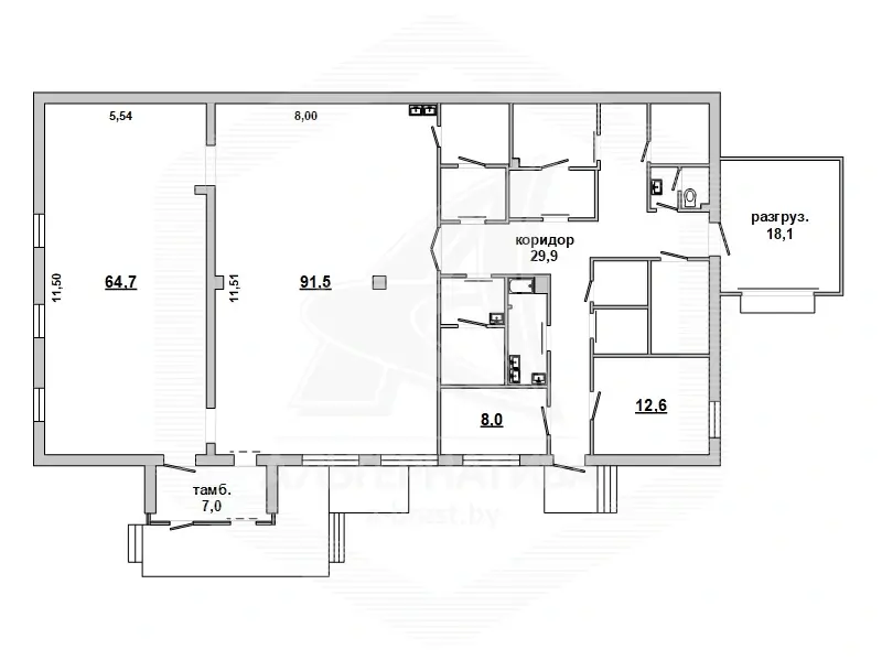 Цена продажи торгового объекта, Брест, 