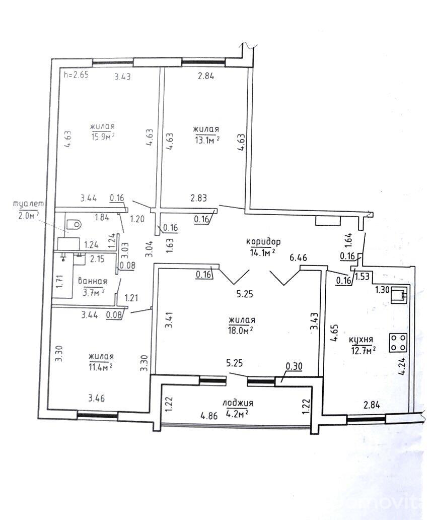 Купить 4-комнатную квартиру в Сенице, ул. Набережная, д. 55/Б/1, 99900 USD, код: 972350 - фото 6