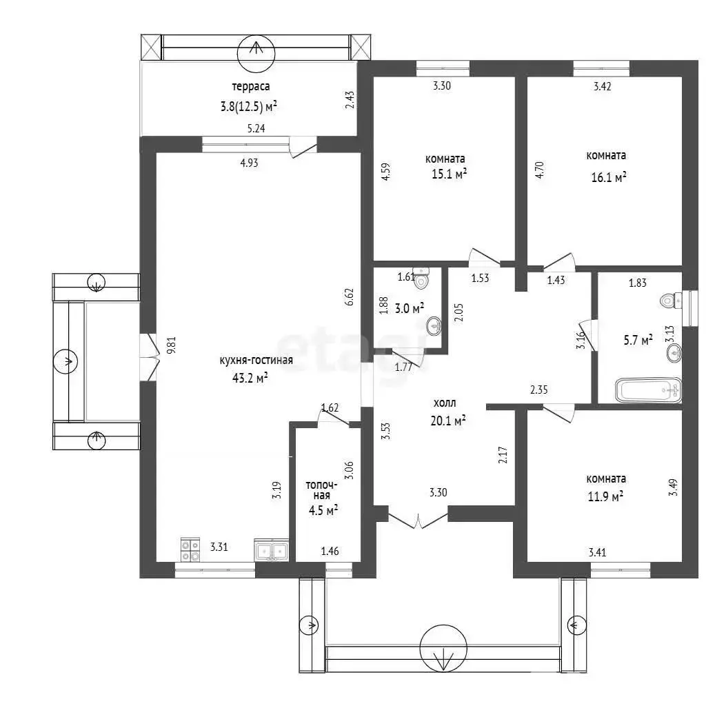 Цена продажи дома, Большая Шатановщина, ул. Центральная