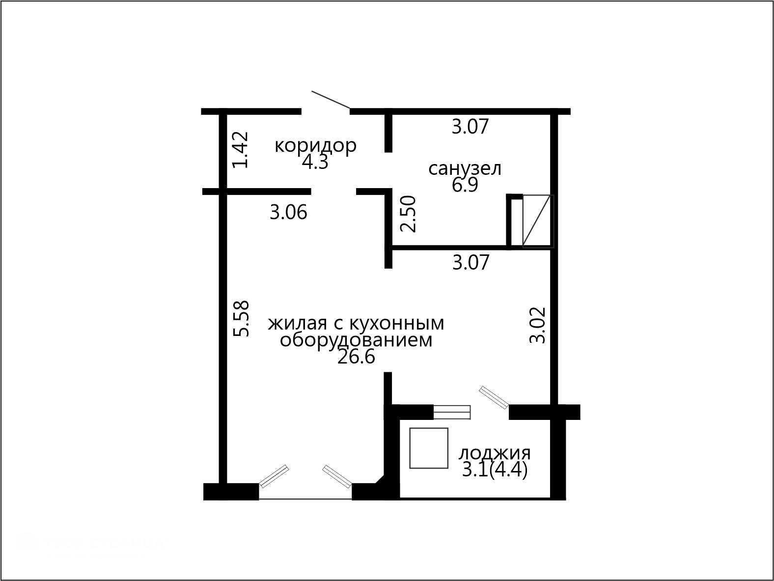 квартира, Минск, ул. Колесникова, д. 45 в Фрунзенском районе