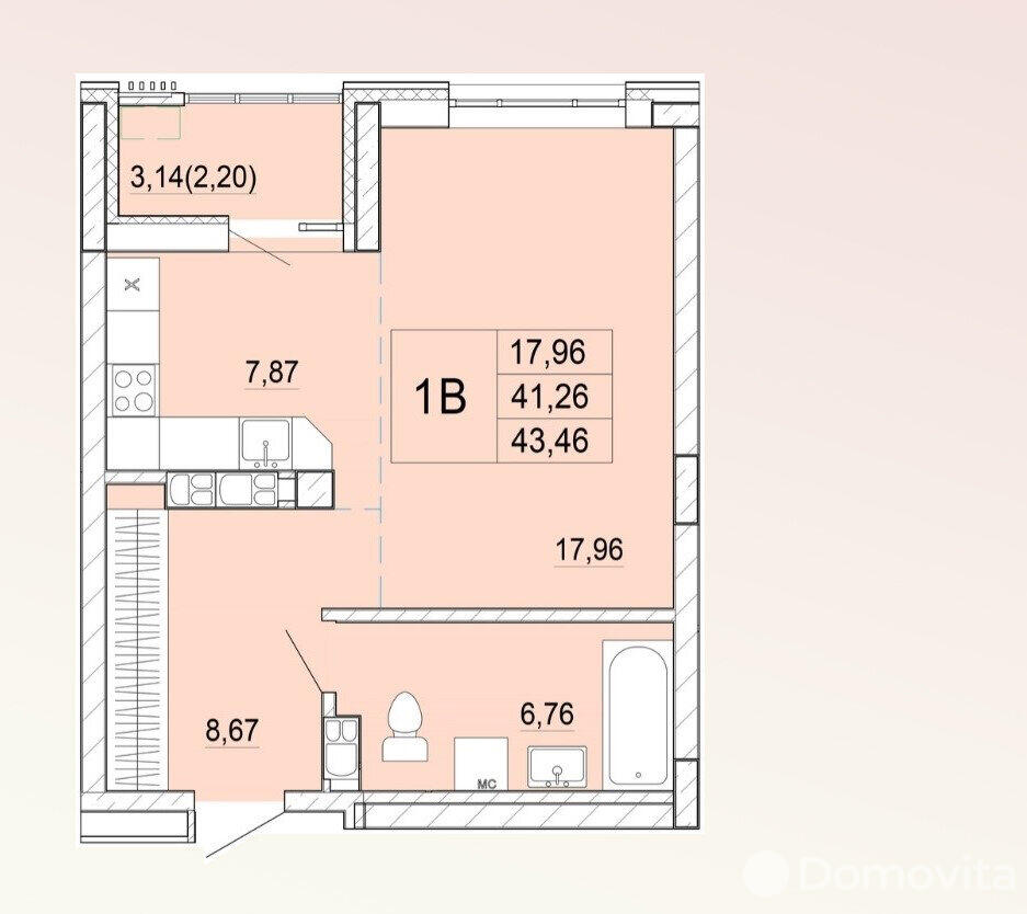 Продажа 1-комнатной квартиры в Минске, ул. Нововиленская, д. 53, 70840 USD, код: 968520 - фото 4