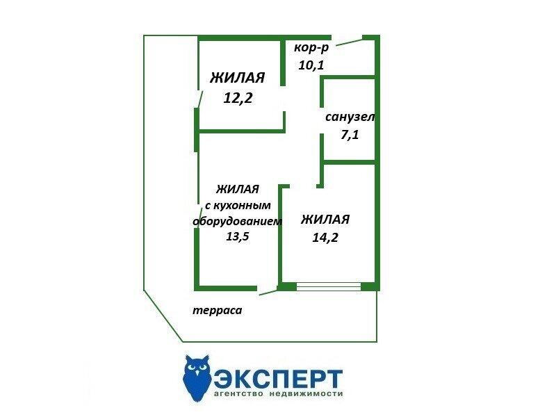 Купить 3-комнатную квартиру в Минске, ул. Макаенка, д. 12/д, 200000 USD, код: 957854 - фото 5