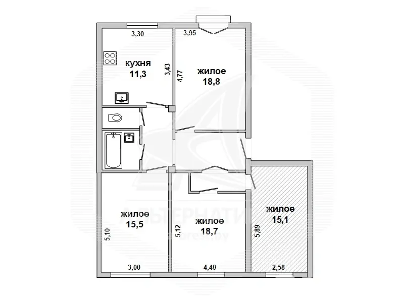 комната, Брест, ул. Рокоссовского 