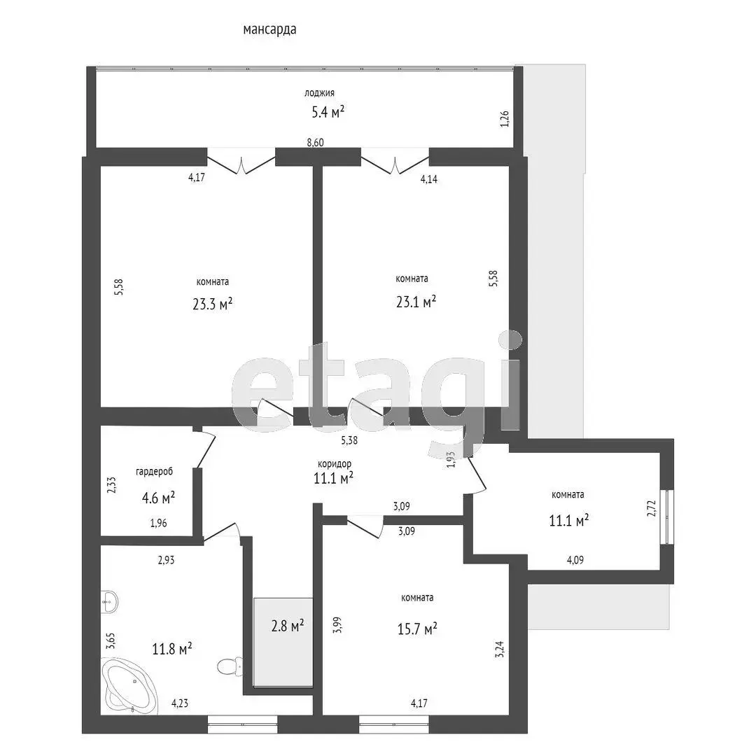 коттедж, Новинка, ул. Центральная, д. 8/в 