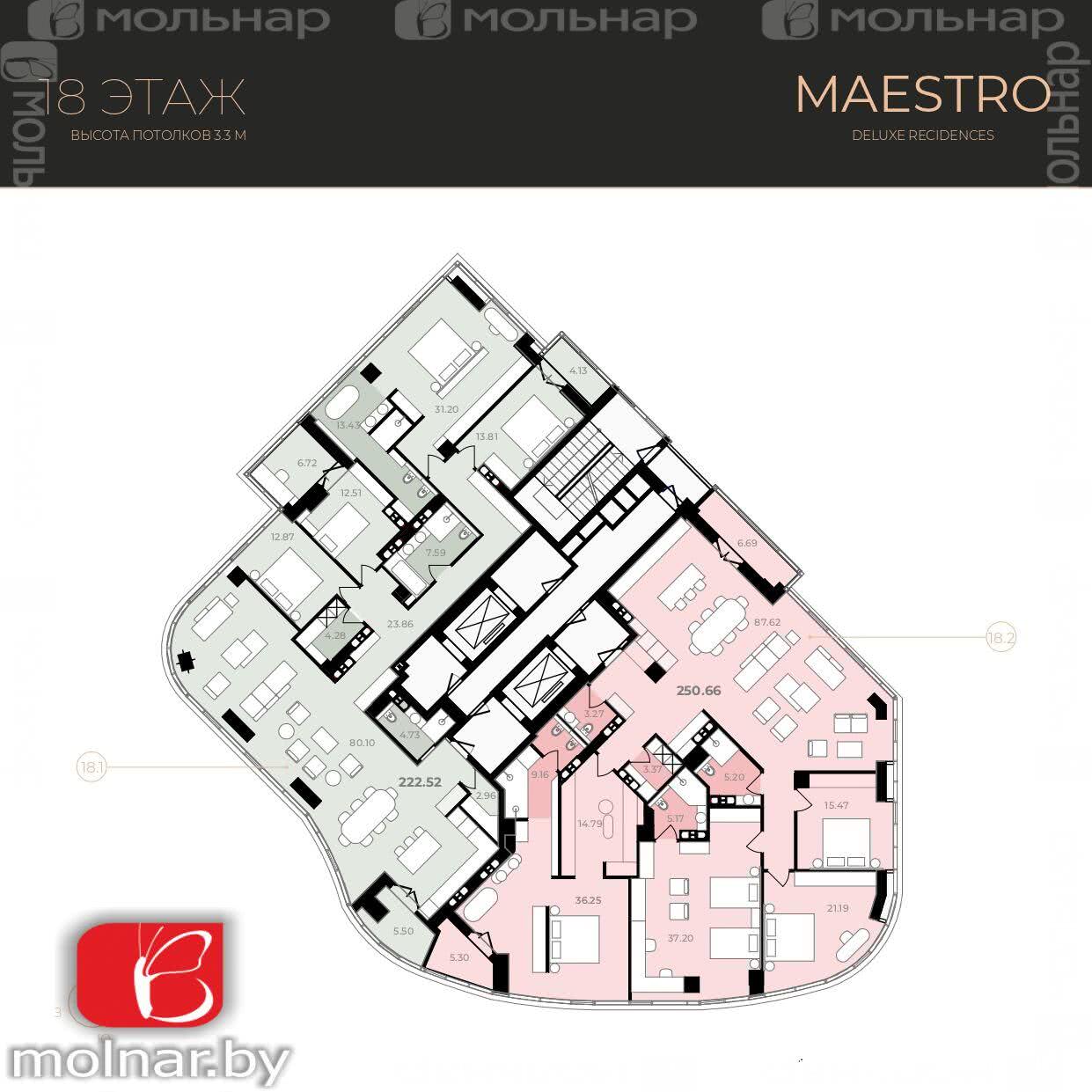 Продажа 5-комнатной квартиры в Минске, ул. Немига, д. 46, 890080 USD, код: 998074 - фото 5