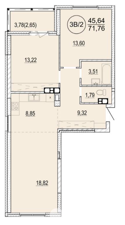 Продажа 3-комнатной квартиры в Минске, ул. Разинская, д. 4, 95441 USD, код: 1094593 - фото 3