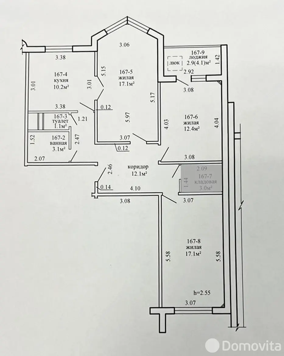 Снять 3-комнатную квартиру в Минске, ул. Налибокская, д. 46, 430USD, код 146109 - фото 3