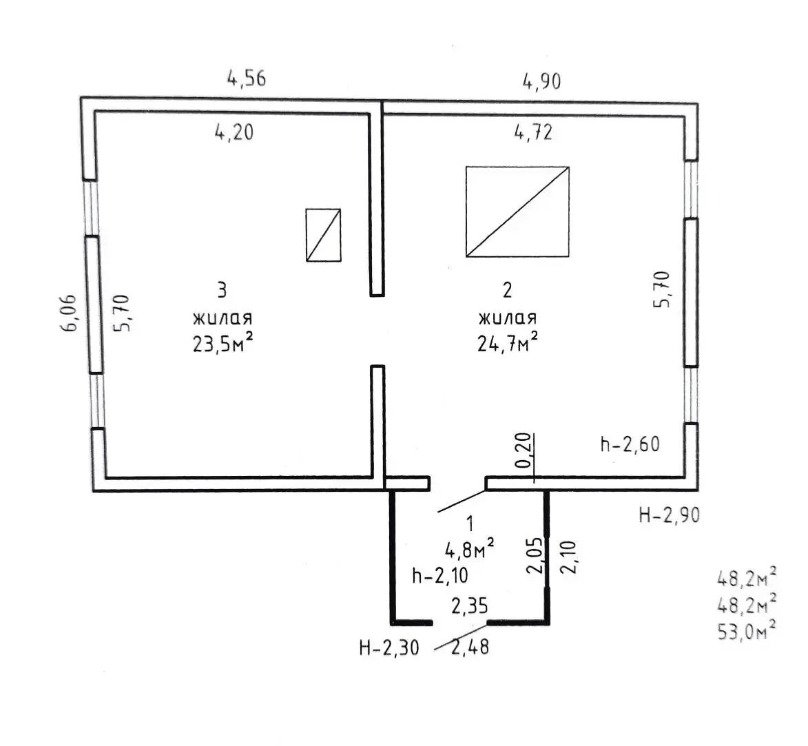 Цена продажи дома, Росина Поляна, 