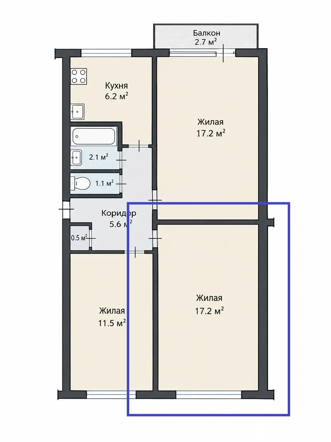 Продажа комнаты в Минске, ул. Уборевича, д. 164, цена 95000 BYN, код 7887 - фото 3