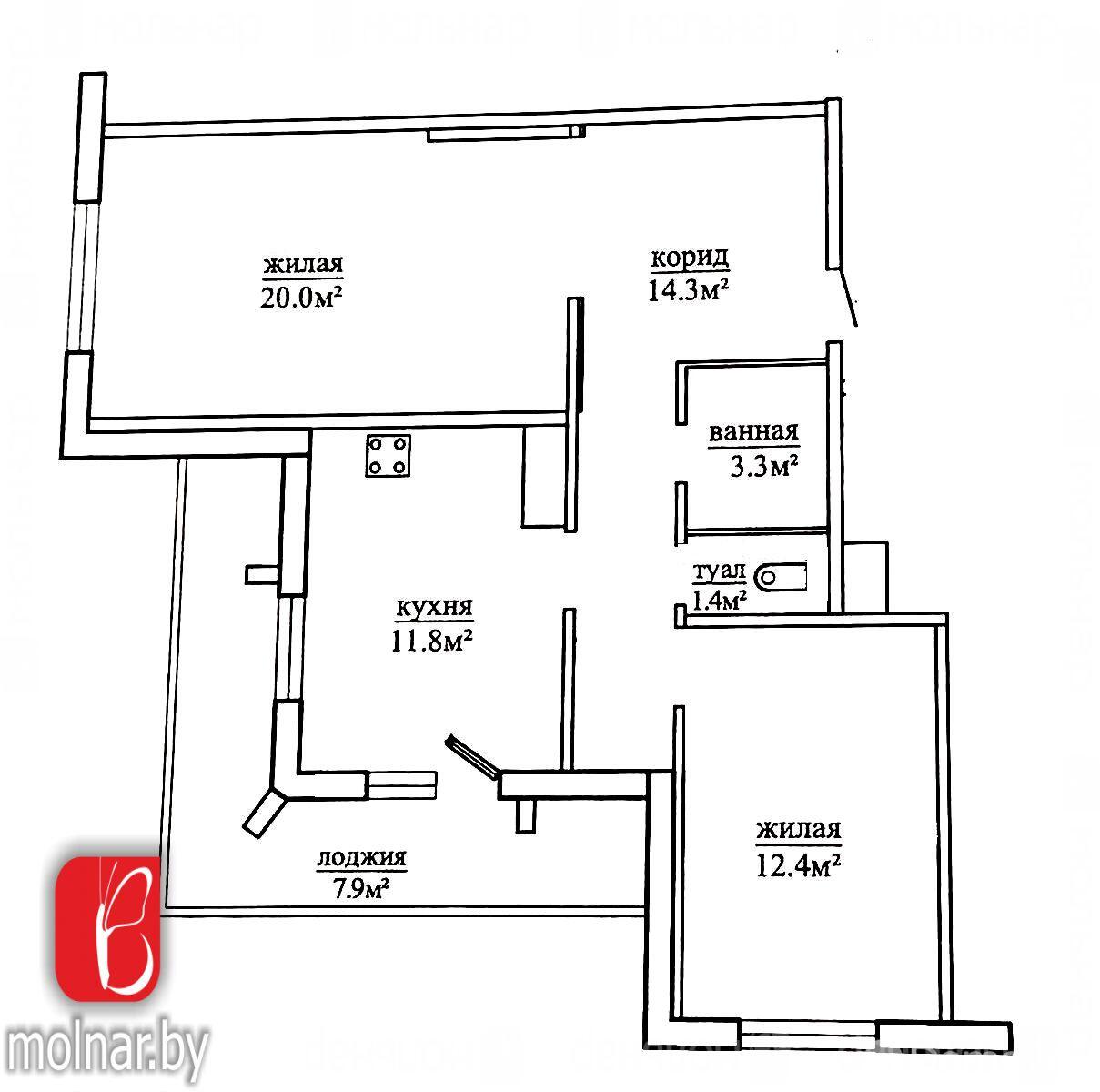 Цена продажи квартиры, Гродно, ул. Великая Ольшанка, д. 15