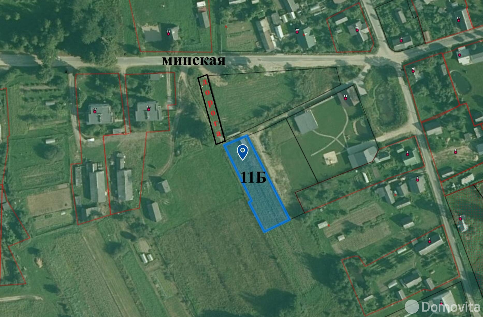 участок, Волма, ул. Минская, д. 11/б