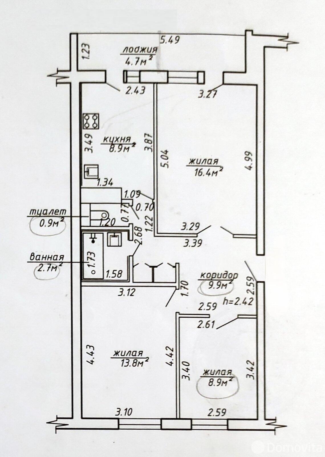 купить квартиру, Молодечно, ул. Мира, д. 26