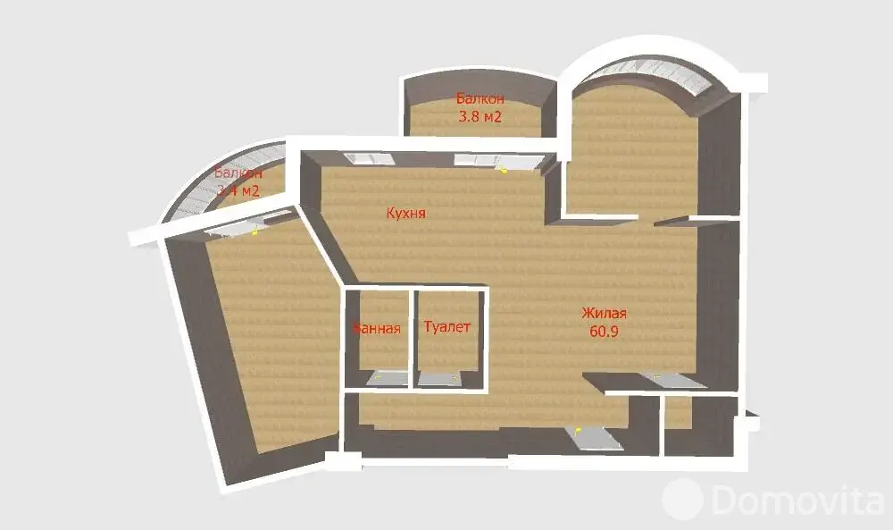 Купить комнату в Минске, пр-т Дзержинского, д. 127, цена 69000 USD, код 7385 - фото 46