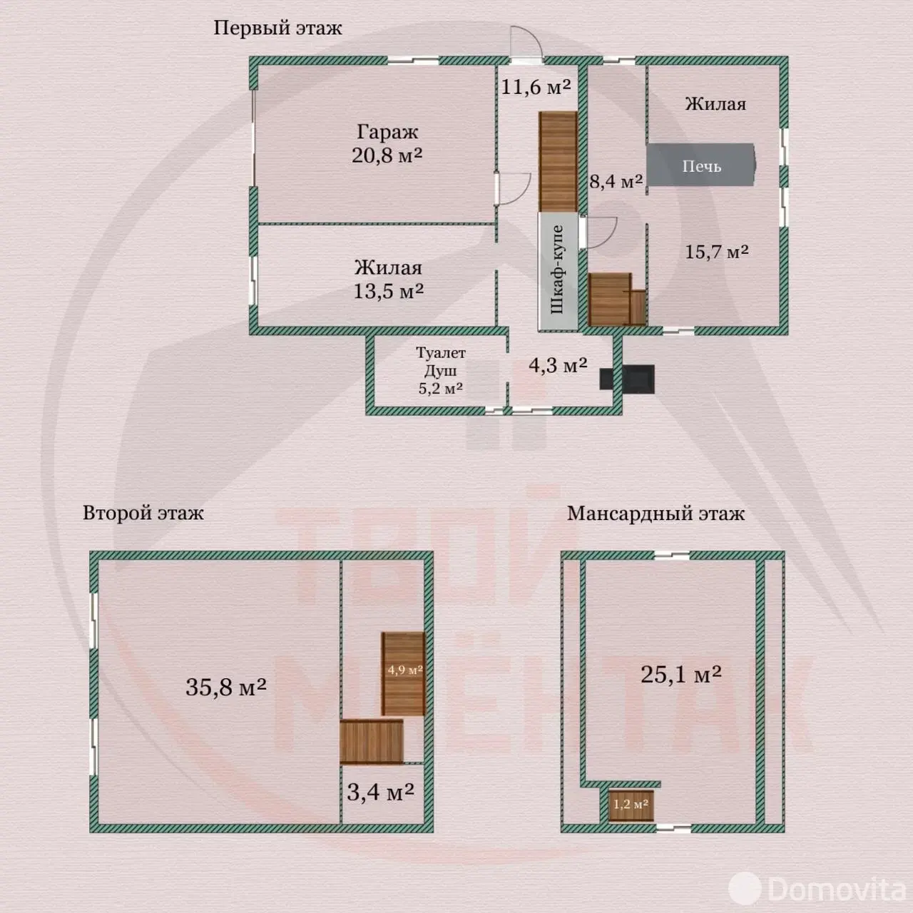 Продажа 2-этажной дачи в Чистая Криница Минская область, 56900USD, код 181736 - фото 25