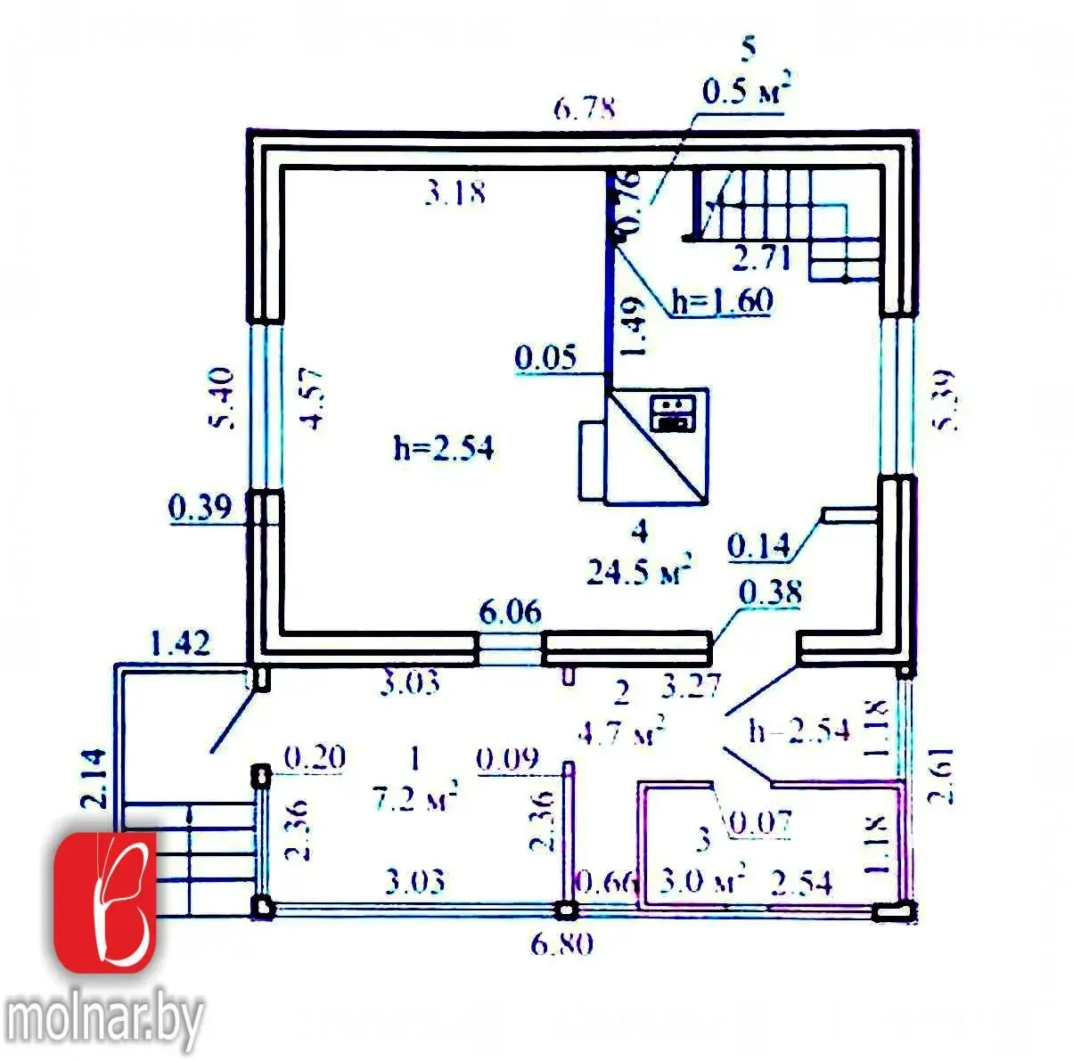 Продажа 2-этажной дачи в Сымончицы-1 Минская область, 35000USD, код 183881 - фото 17
