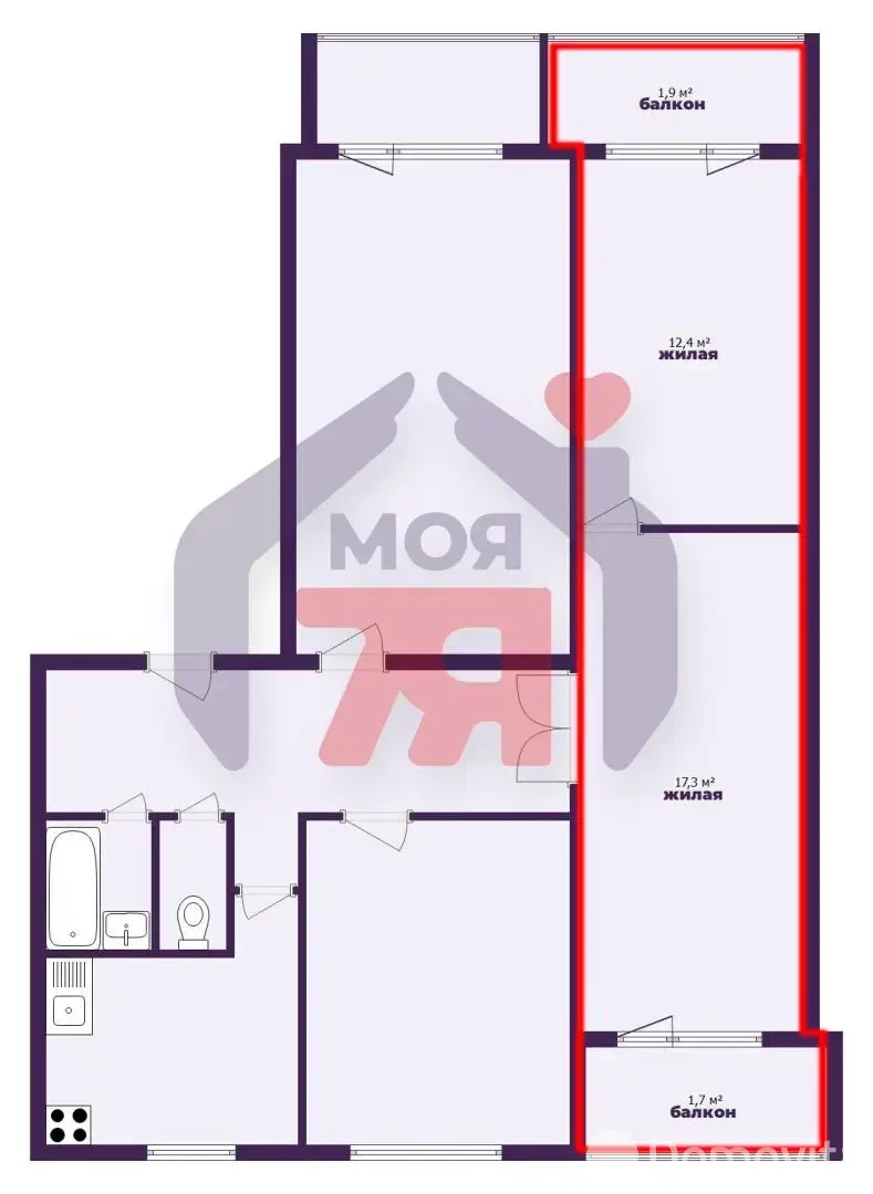 комната, Минск, ул. Сурганова, д. 49 - лучшее предложение