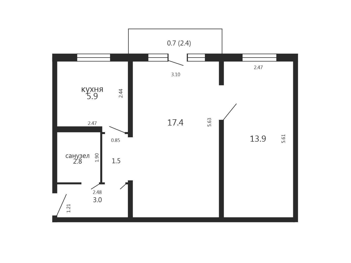 Купить 2-комнатную квартиру в Минске, ул. Лили Карастояновой, д. 3, 72000 USD, код: 1010292 - фото 2