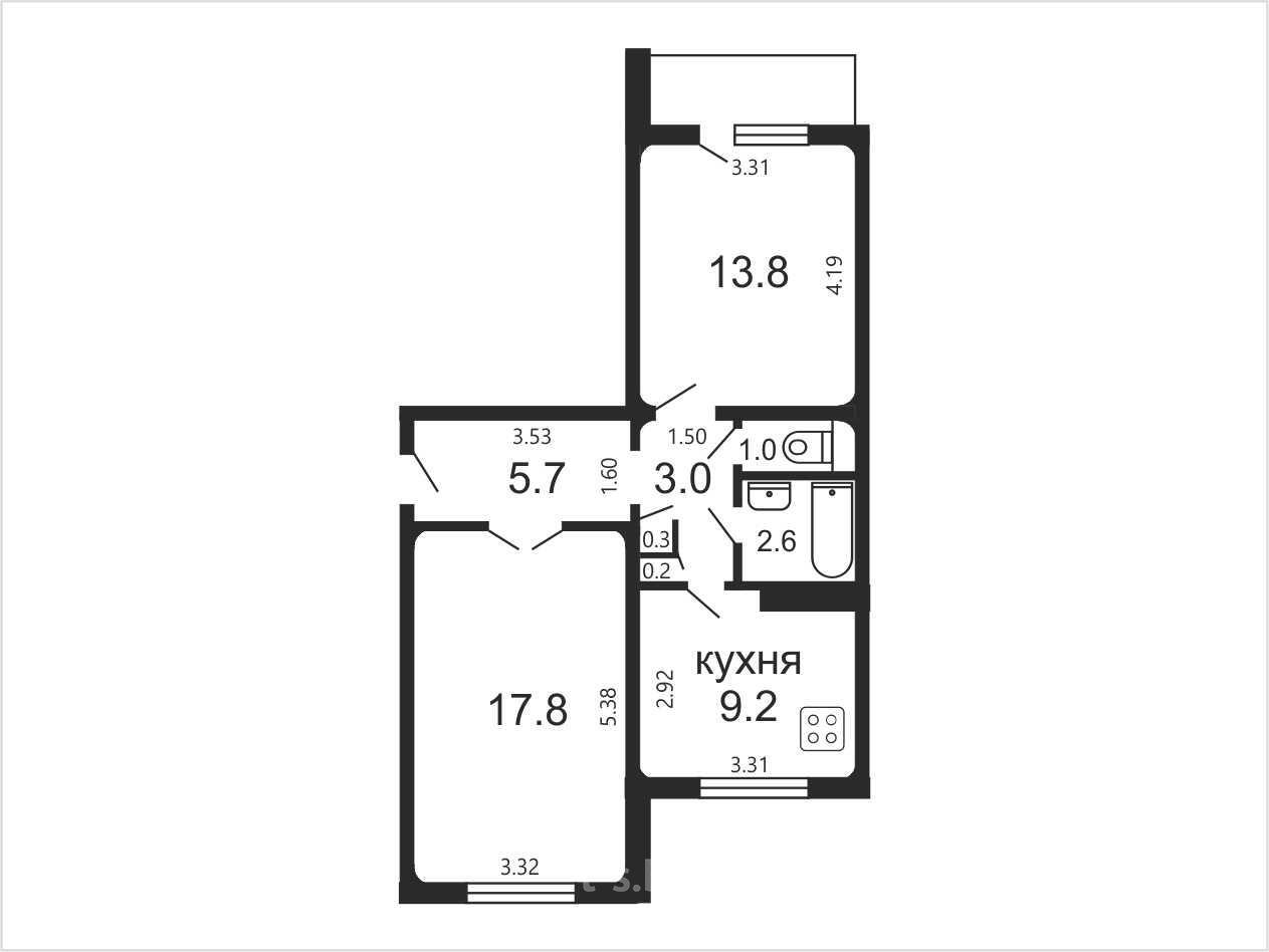 Цена продажи квартиры, Минск, ул. Авиации, д. 9