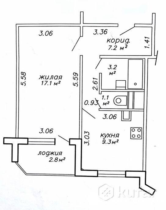 Продажа 1-комнатной квартиры в Минске, ул. Алеся Гаруна, д. 23, 63900 USD, код: 1031767 - фото 2