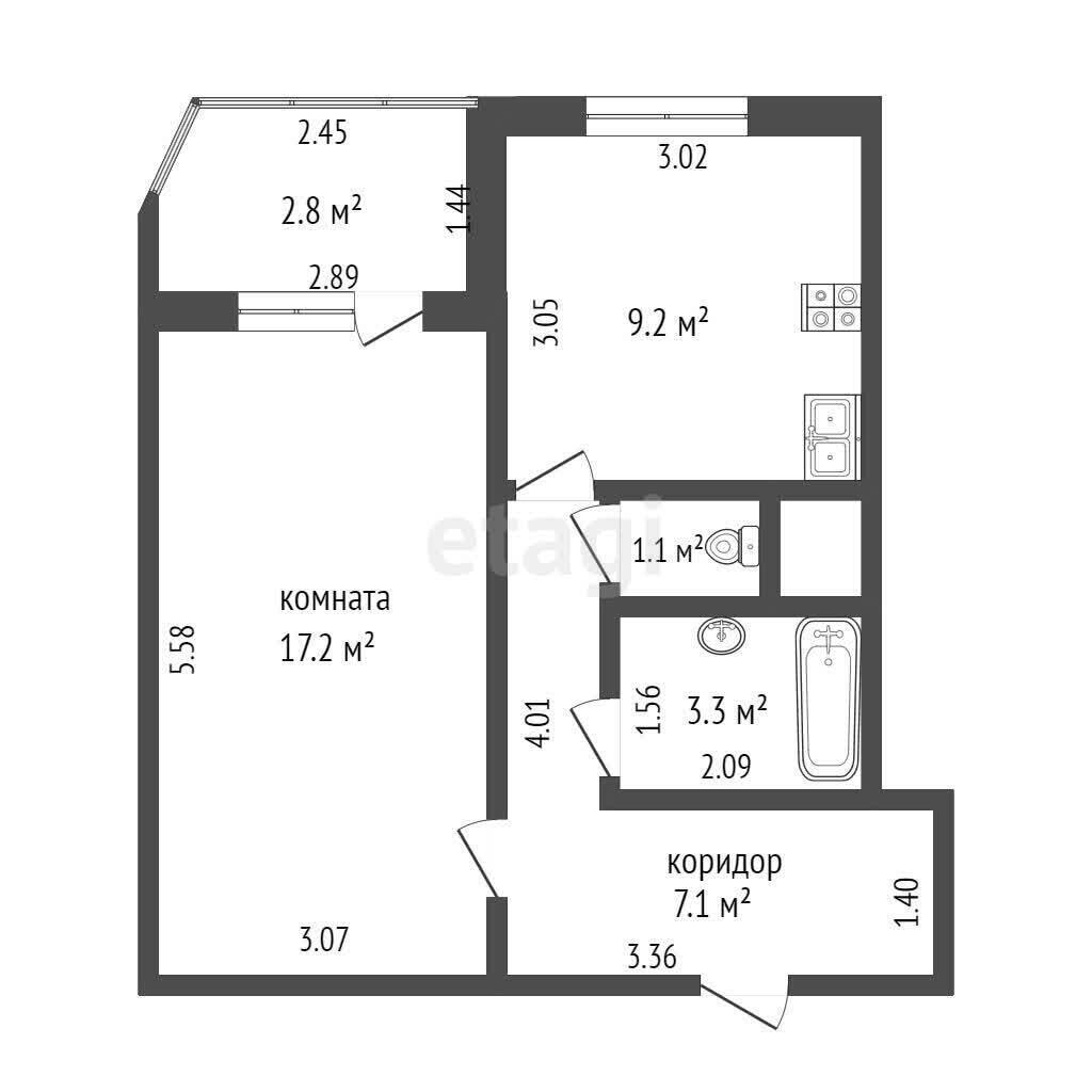 Купить 1-комнатную квартиру в Минске, ул. Каменногорская, д. 18, 59900 USD, код: 981688 - фото 3