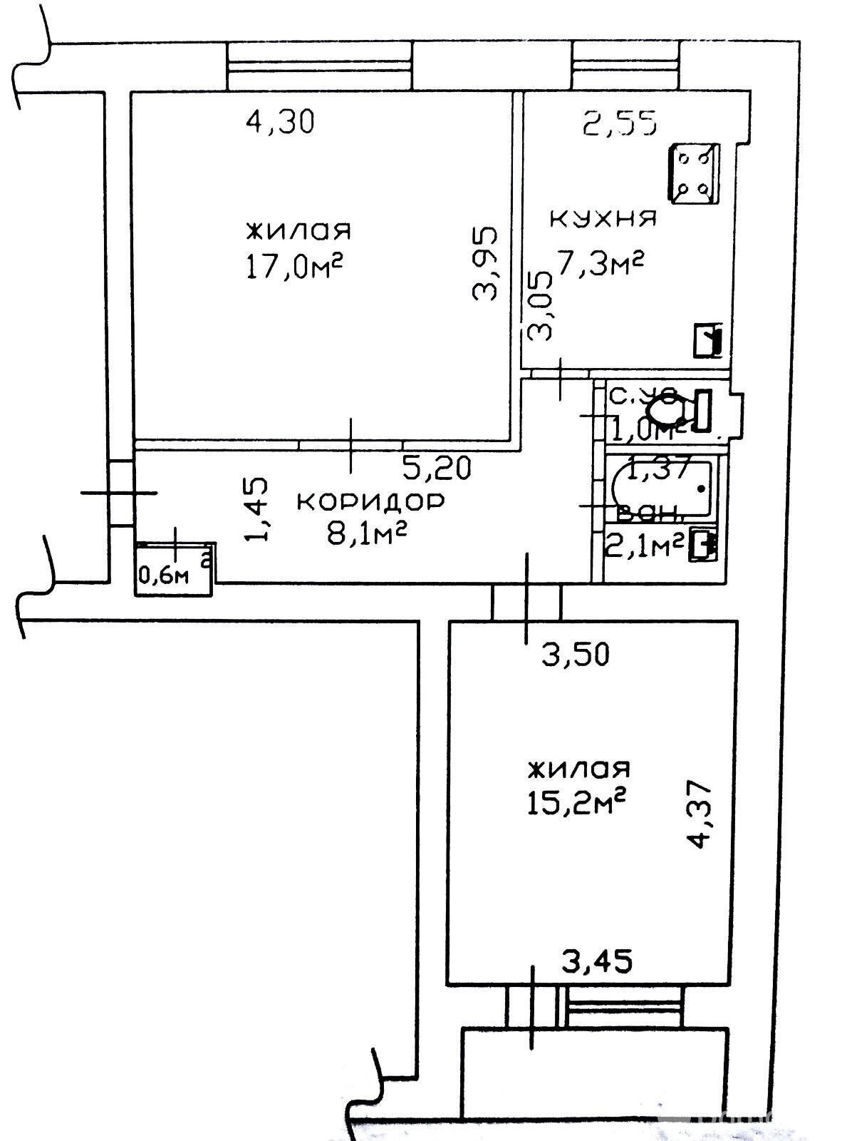 квартира, Гомель, ул. Матросова, д. 7, стоимость продажи 119 025 р.