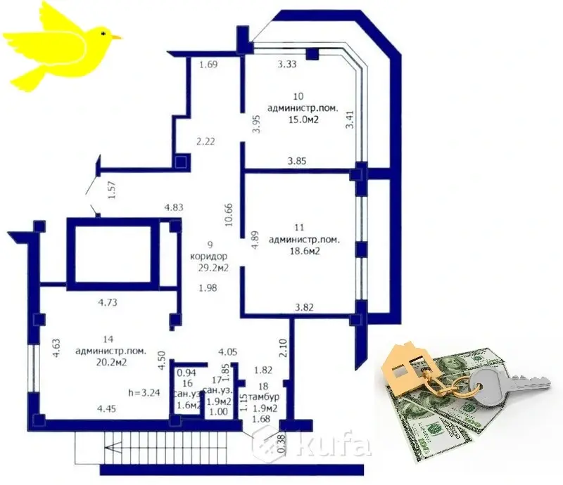 Купить офис на ул. Быховская, д. 35 в Минске, 105998USD, код 10672 - фото 9