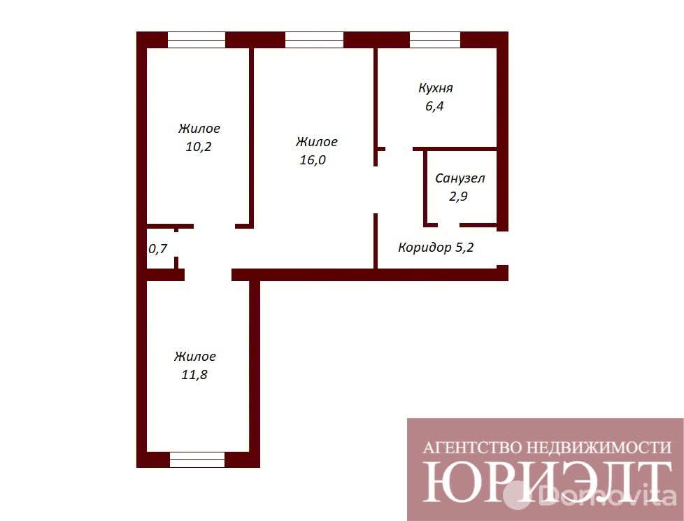 Купить 3-комнатную квартиру в Бресте, пр-т Машерова, д. 57, 69000 USD, код: 952467 - фото 3