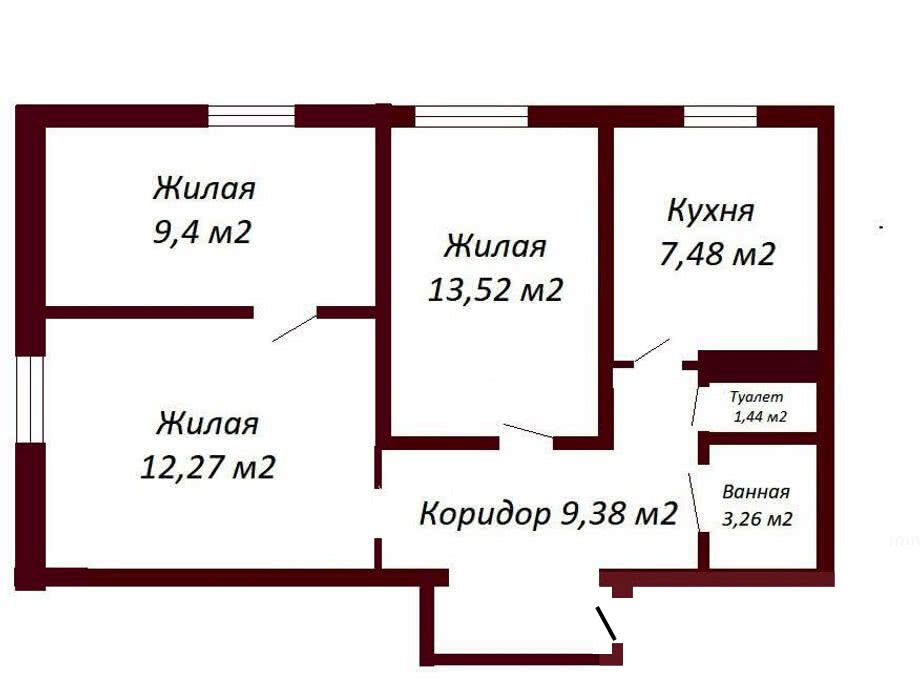 Стоимость продажи квартиры, Бобруйск, ул. Советская, д. 91