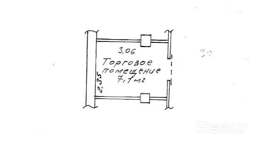 торговый объект, Минск, ул. Веры Хоружей, д. 6, стоимость продажи 27 585 р.