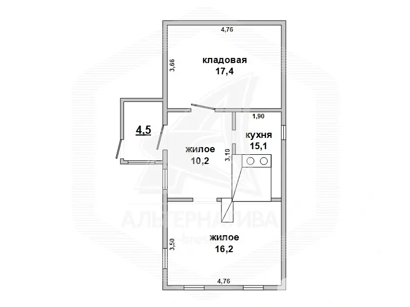 участок, Гусак, 