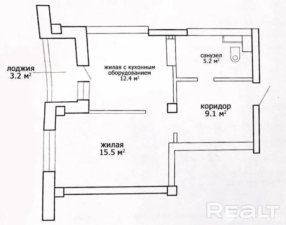 Снять 1-комнатную квартиру в Минске, ул. Янковского, д. 44, 450USD, код 150074 - фото 20