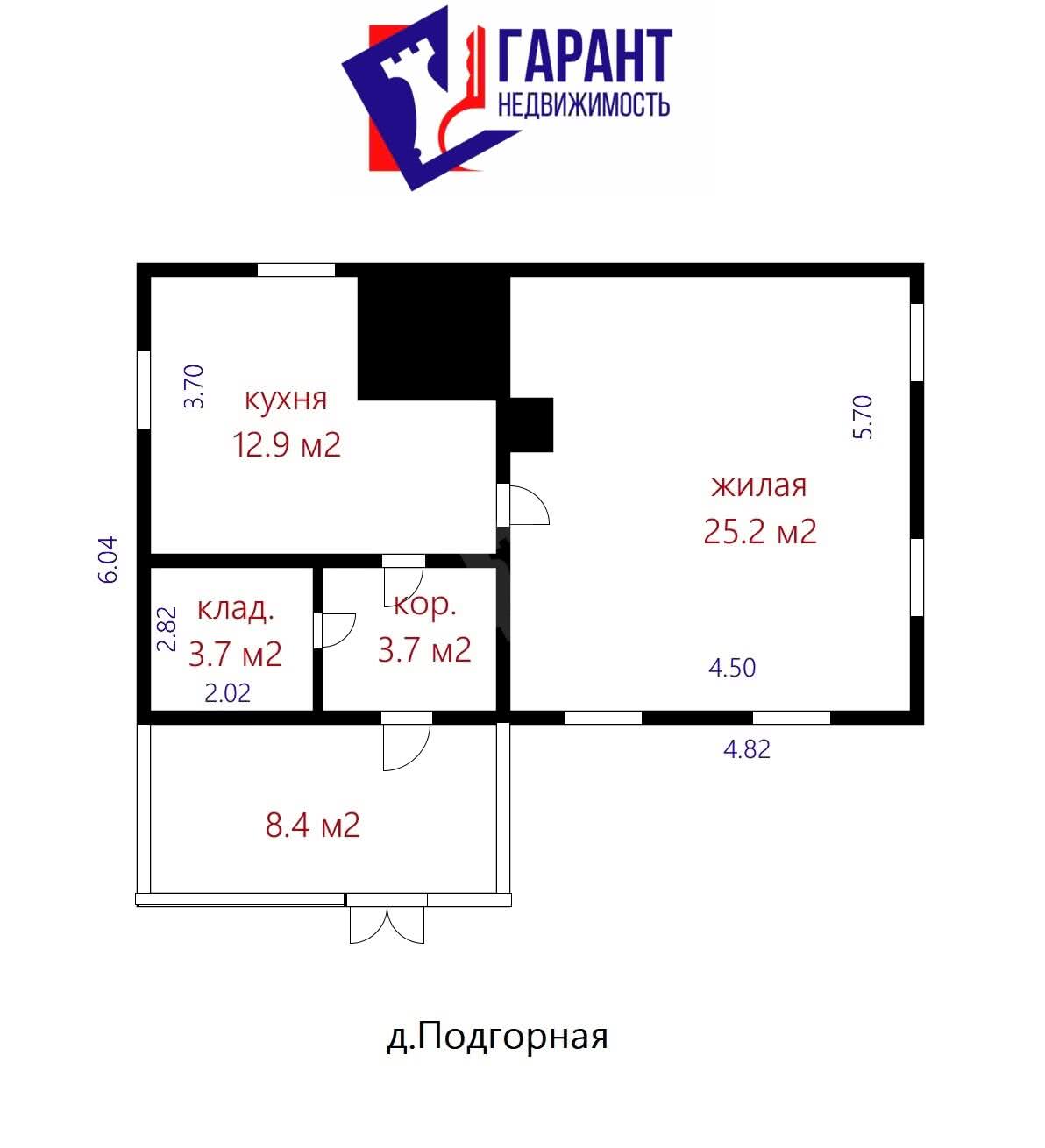 Цена продажи коттеджа, Подгорная, 