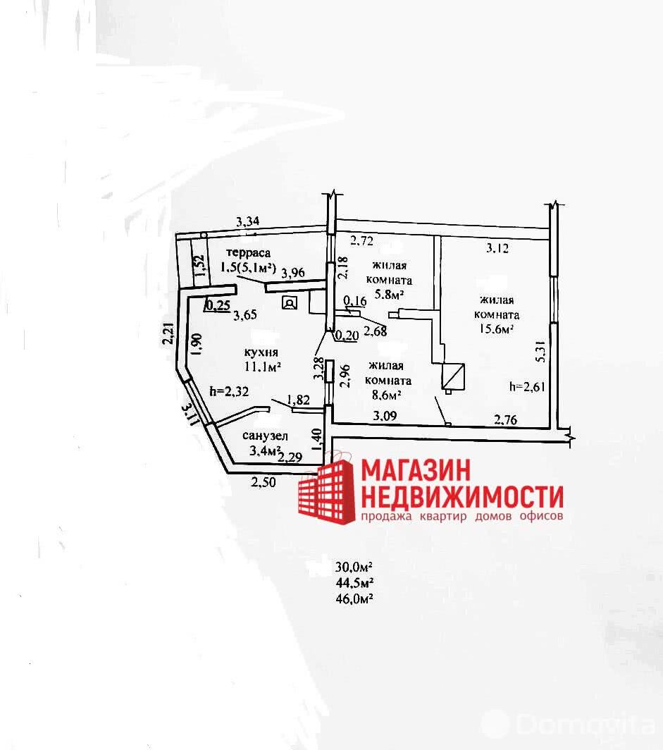 квартира, Волковыск, ул. Кутузова, д. 5, стоимость продажи 42 253 р.