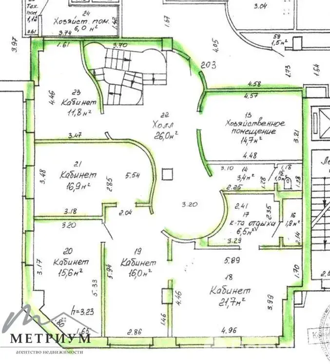 Снять офис на ул. Мележа, д. 5/1 в Минске, 9933BYN, код 15377 - фото 20