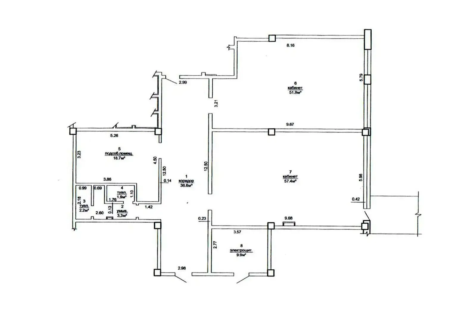 Аренда офиса на ул. Платонова, д. 1/Б в Минске, 1839EUR, код 15336 - фото 22