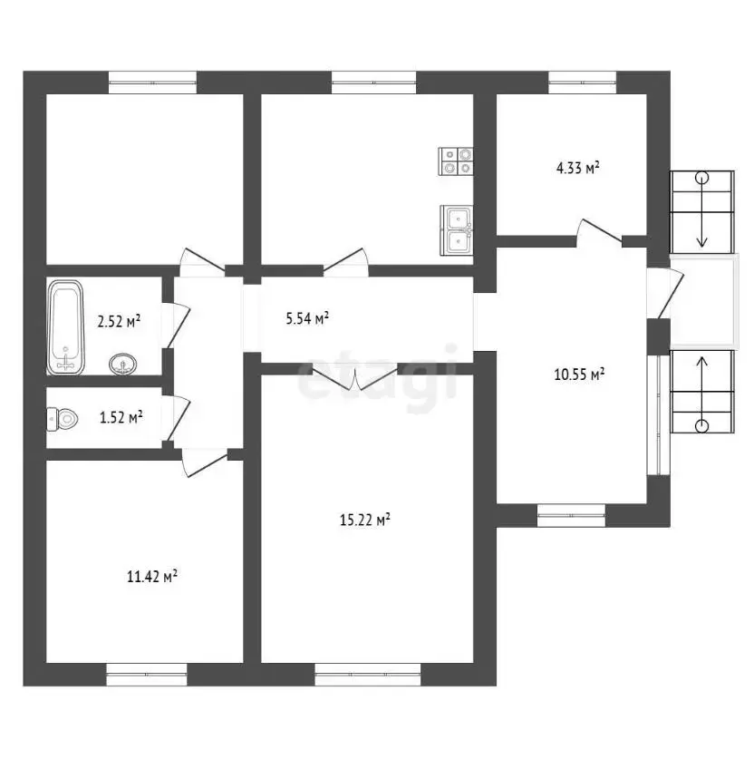 Цена продажи дома, Уголец, ул. Янтарная