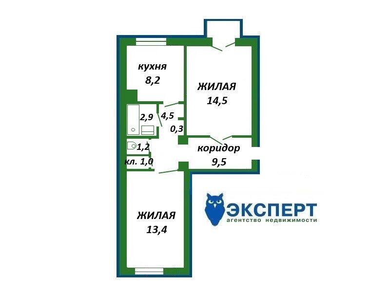 Купить 2-комнатную квартиру в Минске, ул. Киселева, д. 7, 150000 USD, код: 994601 - фото 2