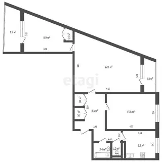 3-комнатная квартира, Минск, ул. Тикоцкого, д. 28