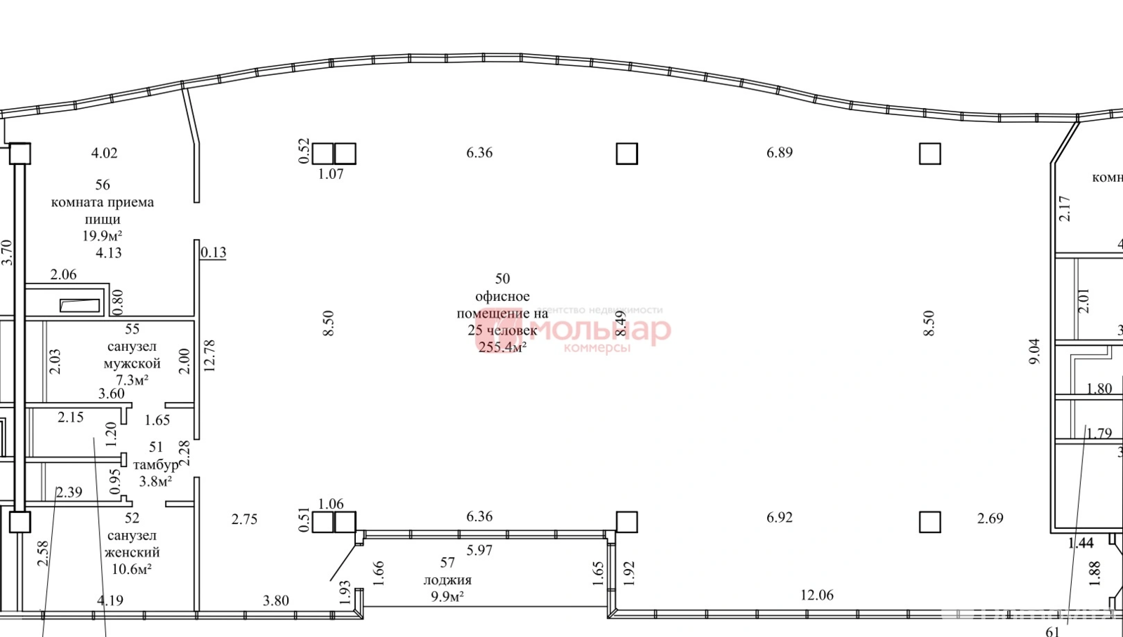 Аренда офиса на пр-т Победителей, д. 63В в Минске, 5562EUR, код 14233 - фото 12