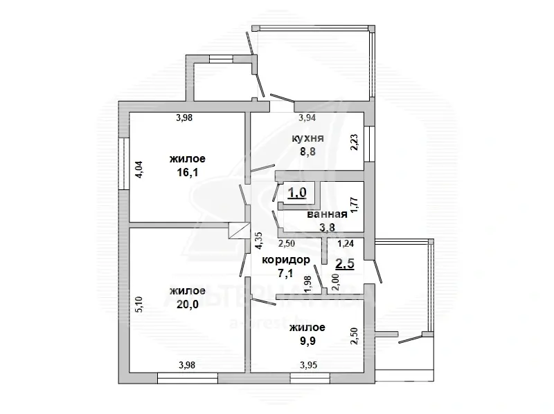 коттедж, Ходосы, , стоимость продажи 82 887 р.