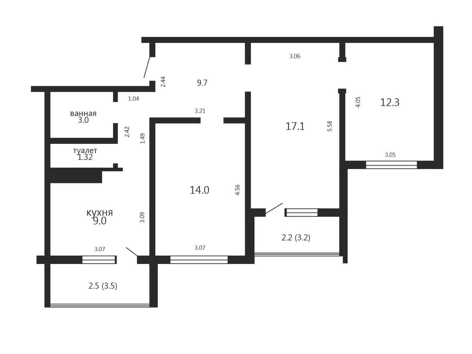 Купить 3-комнатную квартиру в Минске, пр-т Независимости, д. 131/1, 130000 USD, код: 1022657 - фото 2