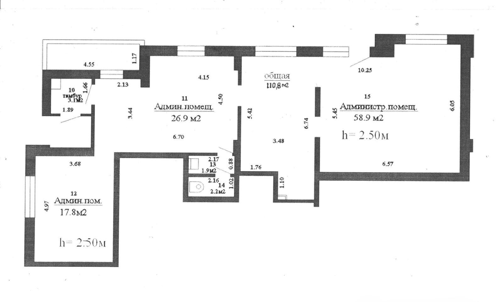 Аренда офиса на ул. Притыцкого, д. 75 в Минске, 1218USD, код 12619 - фото 2