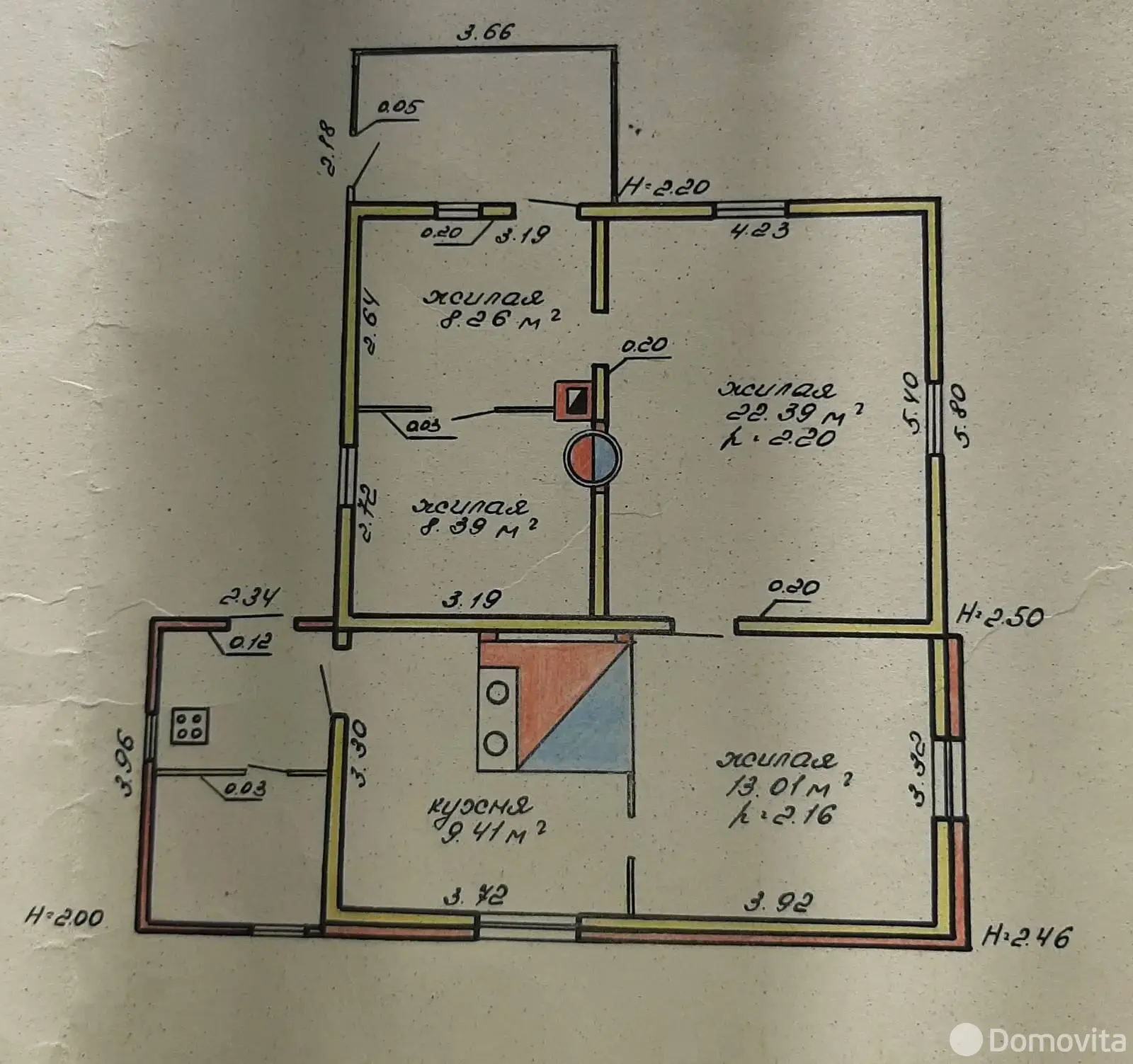дом, Замошье, ул. Мирная, д. 3, стоимость продажи 45 628 р.