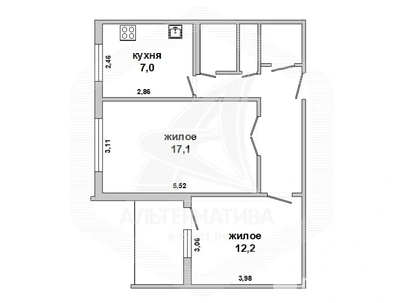 Купить комнату в Бресте, ул. Суворова, цена 163890 BYN, код 7660 - фото 18