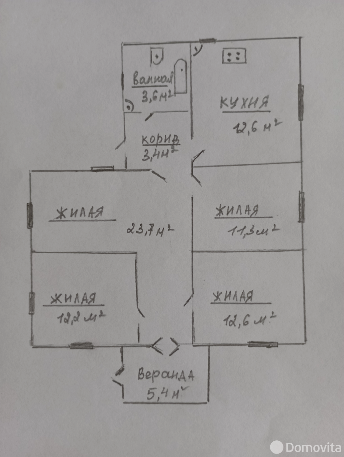 Цена продажи коттеджа, Пружаны, ул. Бахарова, д. 45