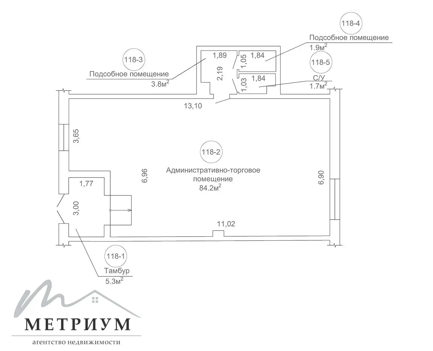 торговый объект, Минск, ул. Бурдейного, д. 8, стоимость аренды 8 294 р./мес.