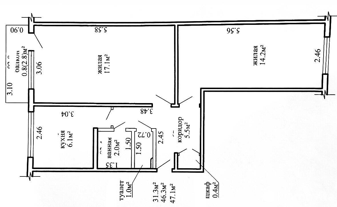 Купить 2-комнатную квартиру в Минске, пр-д Голодеда, д. 13, 72900 USD, код: 1027067 - фото 4