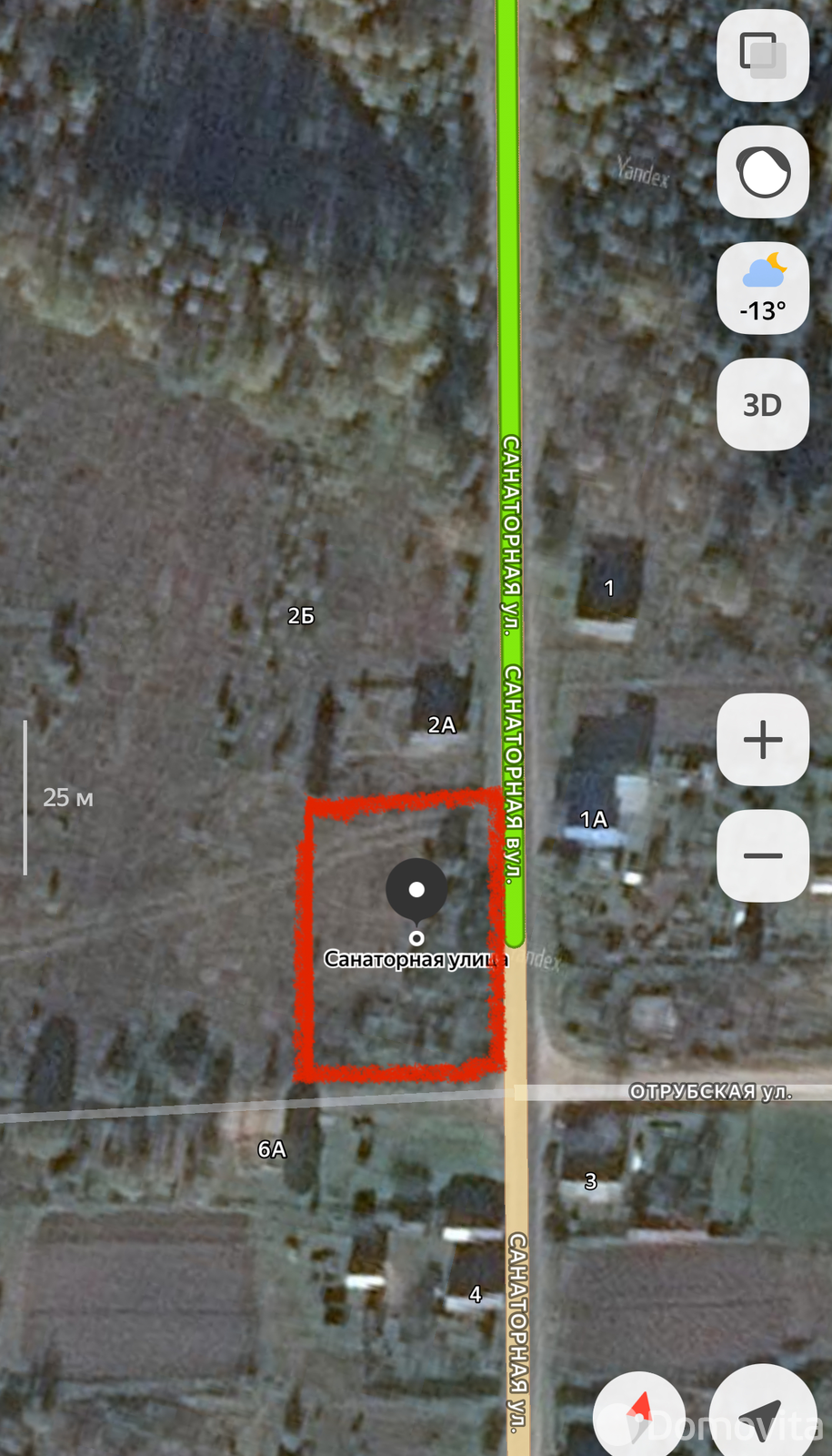 участок, Домашковичи, ул. Отрубская