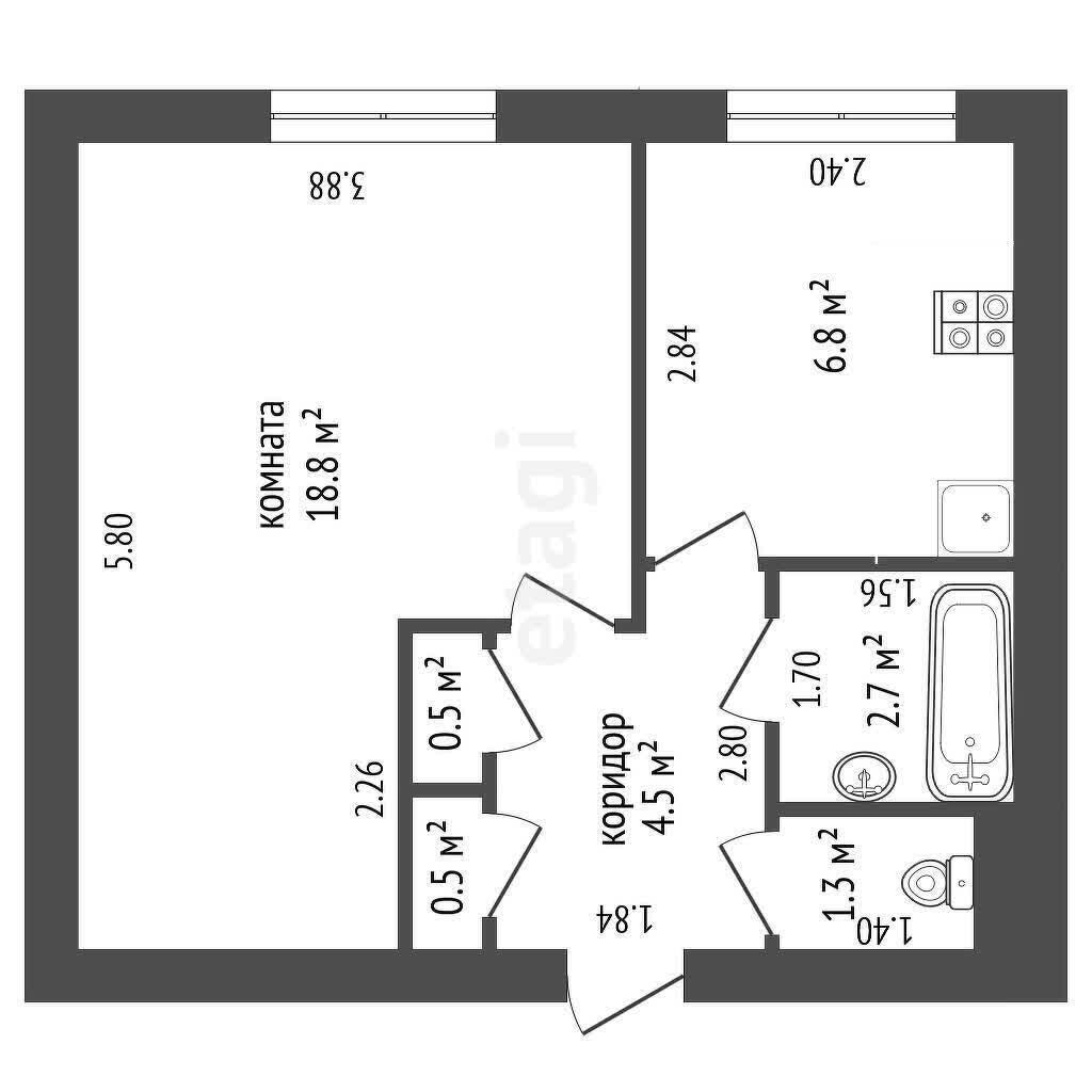 Продажа 1-комнатной квартиры в Смолевичах, ул. Советская, д. 137, 36000 USD, код: 1113503 - фото 1