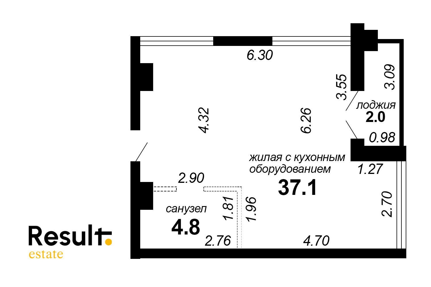 Продажа 2-комнатной квартиры в Минске, ул. Белградская, д. 1, 89900 USD, код: 1024163 - фото 2